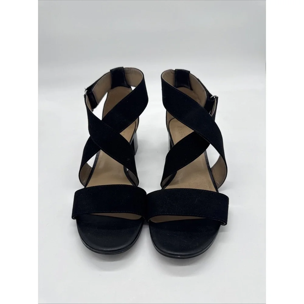 Naturalizer Adele Faux Suede Sandals Shoes -  Size 9 M - Black